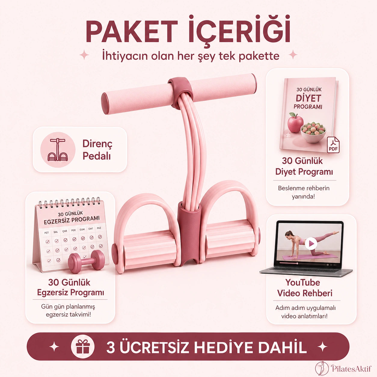 Pilates Direnç Pedalı