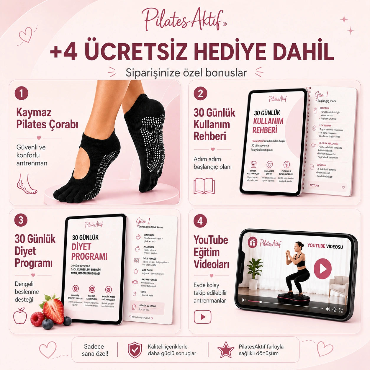 +4 Ücretsiz Bonus Paketi