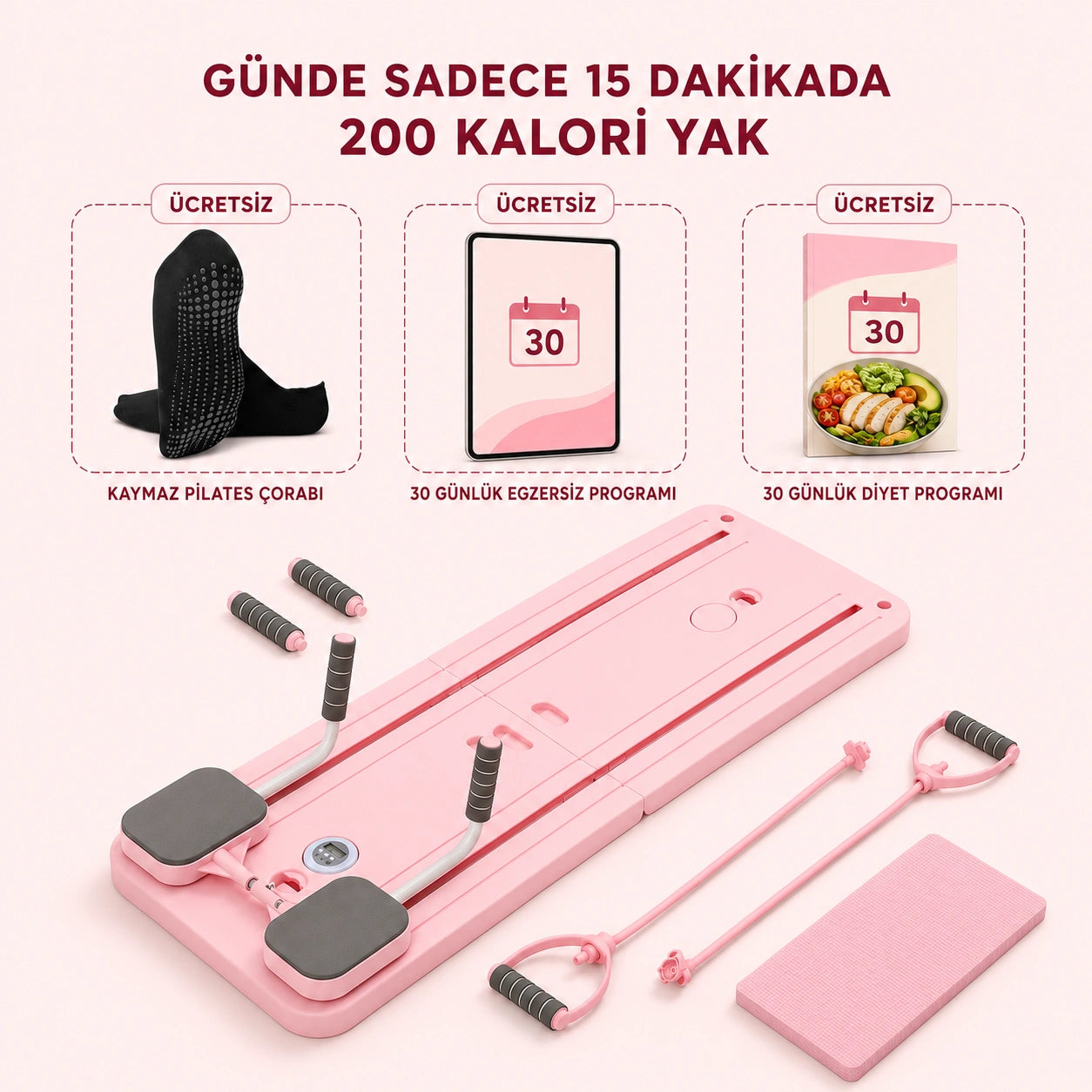 PilatesAktif Katlanabilir Akıllı Pilates Platformu