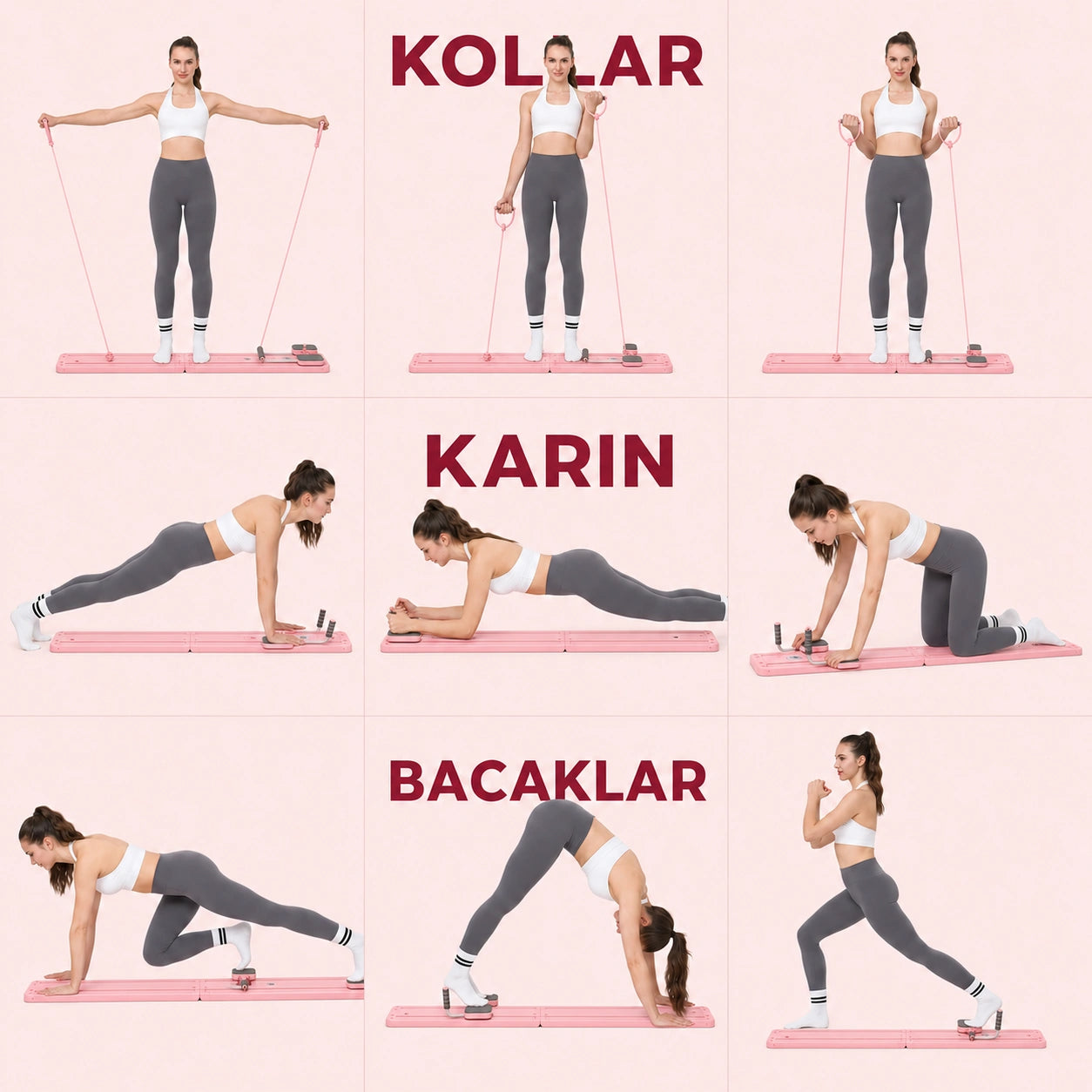 PilatesAktif Katlanabilir Akıllı Pilates Platformu