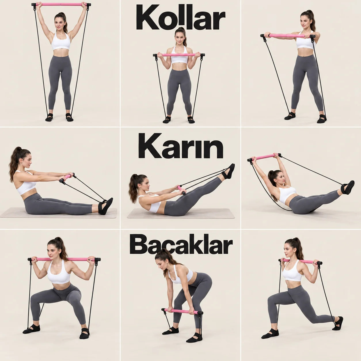 PilatesAktif Pilates Bar Seti
