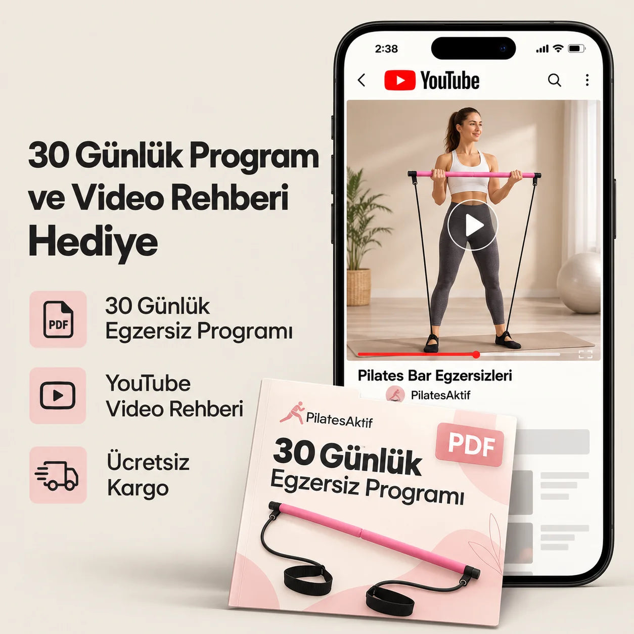 PilatesAktif Pilates Bar Seti